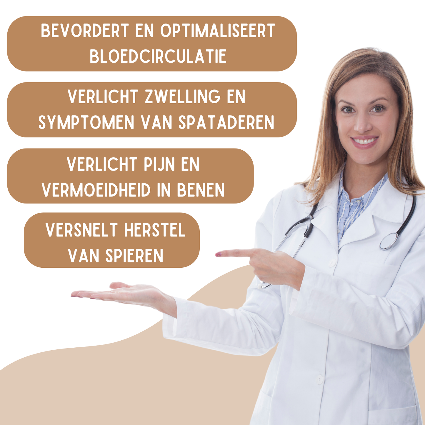 Compressiekousen - Premium Steunkousen – 1 Paar Zwart Grijs