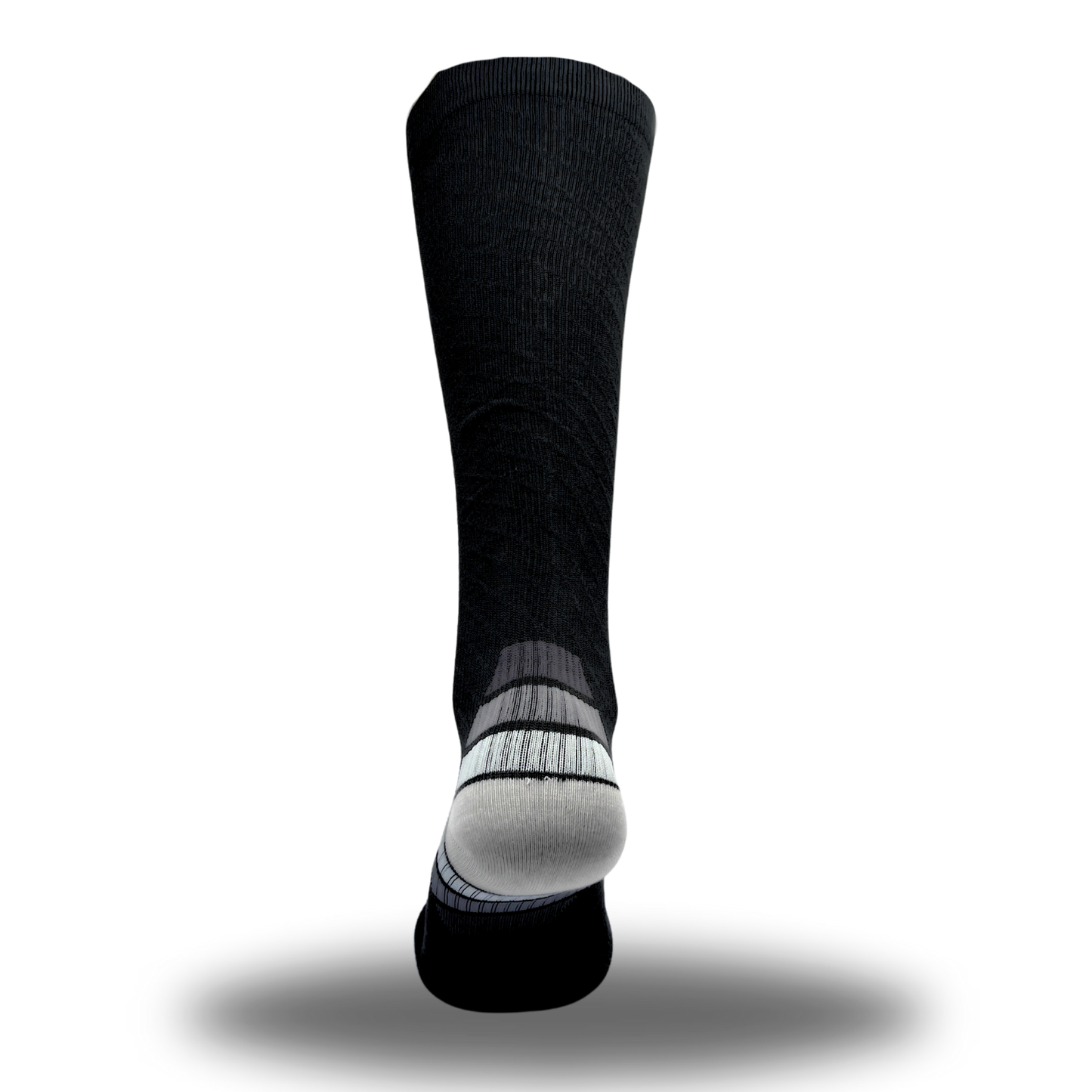 Compressiekousen - Premium Steunkousen – 1 Paar Zwart Grijs