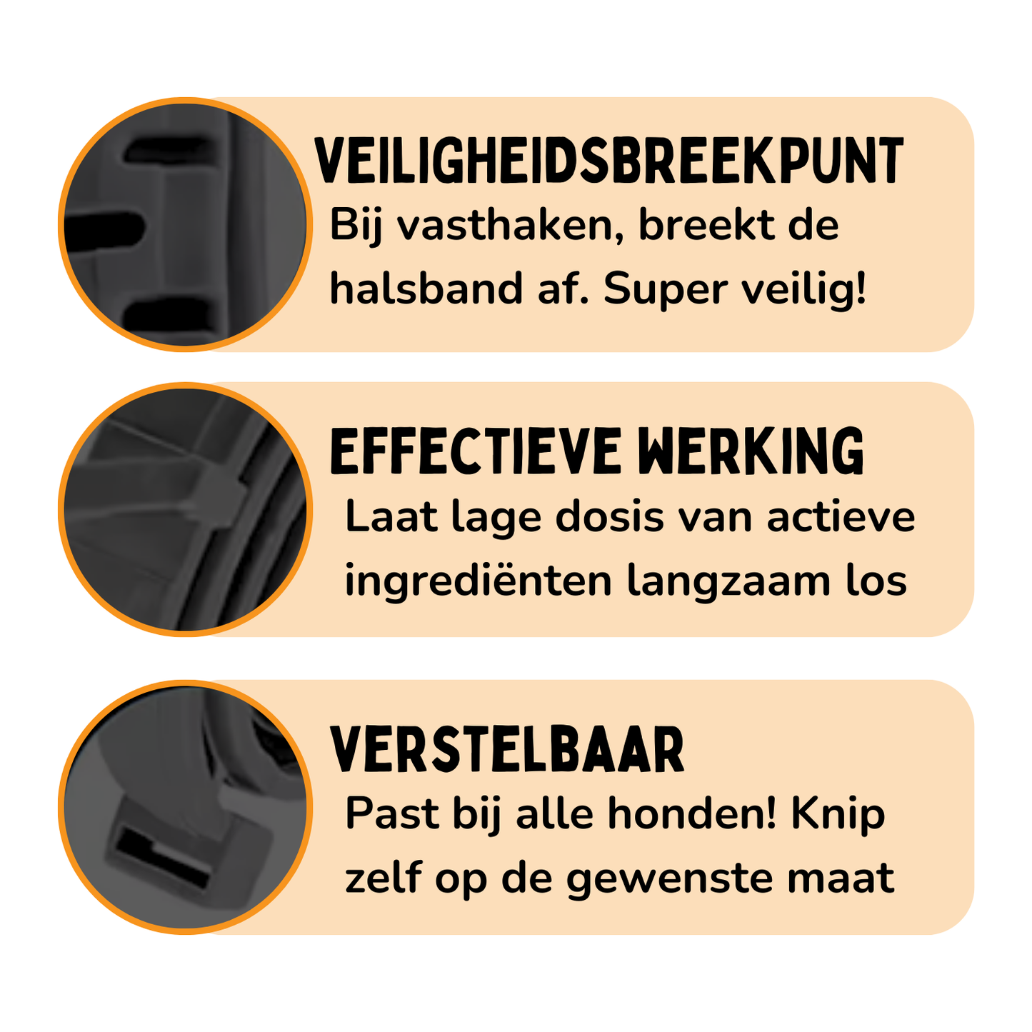 Vlooienband Hond - Effectief Tegen Vlooien En Teken - Zwart