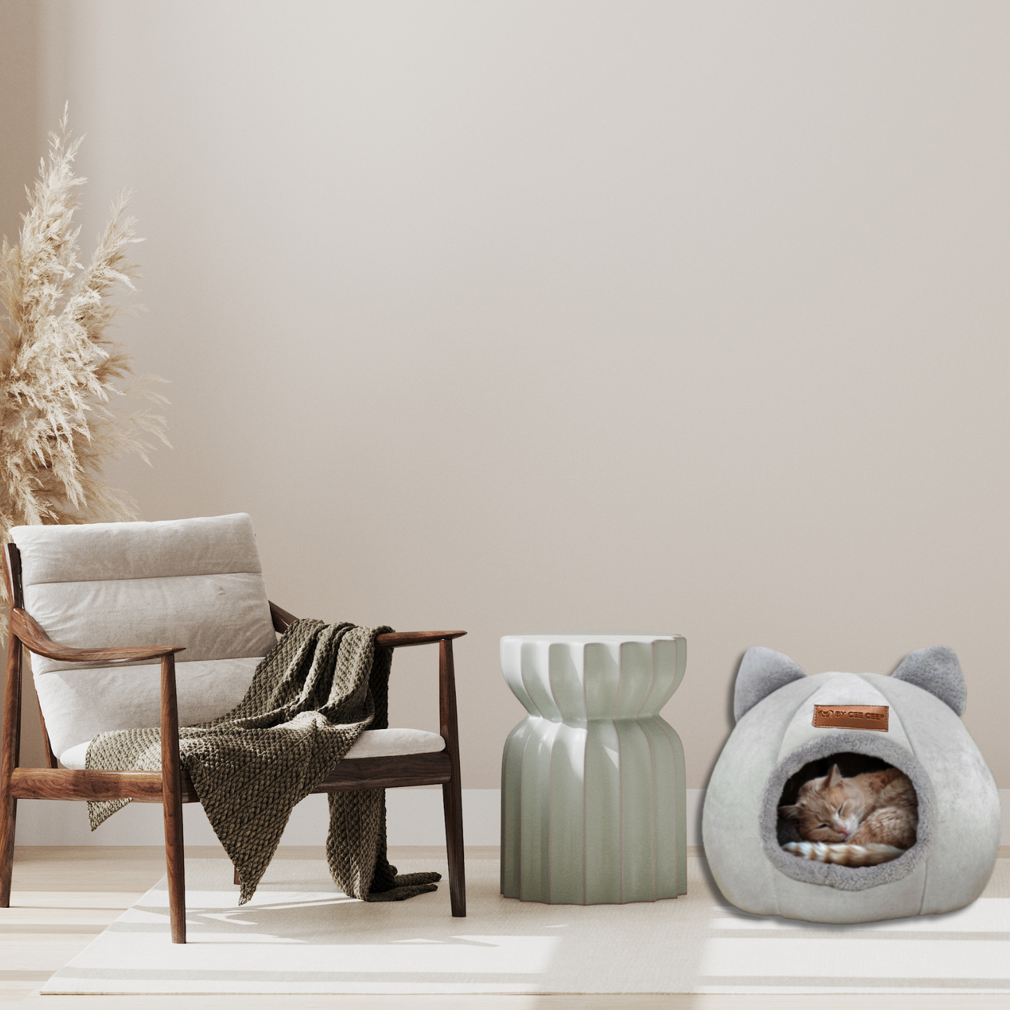 Kattenmand Premium - Kattenhuis - Katten Iglo - Kattentunnel - Grijs